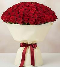 Букет 101 Красная роза Милано в Пестово Новгородская область