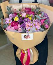 Букет цветов из:  Хризантемы, Гвоздики и Альстромерии #REPLACE_PRED# Пестово Новгородская область