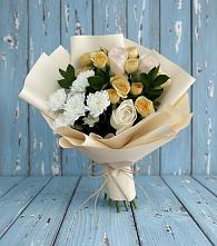 Букет цветов из:  Розы и Хризантемы #REPLACE_PRED# Пестово Новгородская область