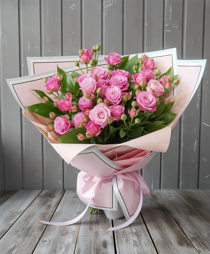 Букет Розовый кустик в Пестово Новгородская область