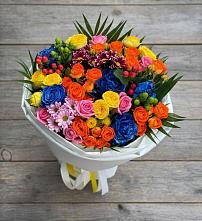 Букет цветов из:  Розы и Хризантемы #REPLACE_PRED# Пестово Новгородская область