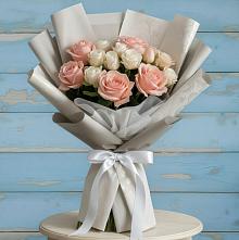 Букет цветов из:  Розы #REPLACE_PRED# Пестово Новгородская область
